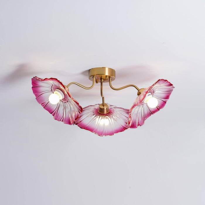 Lotus Leaf Glass Ceiling Lamp-DWHOME