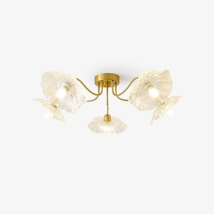 Lotus Leaf Glass Ceiling Lamp-DWHOME