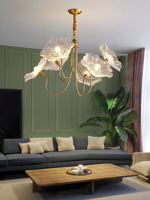 Lotus Leaf Glass Chandelier - DWHOME