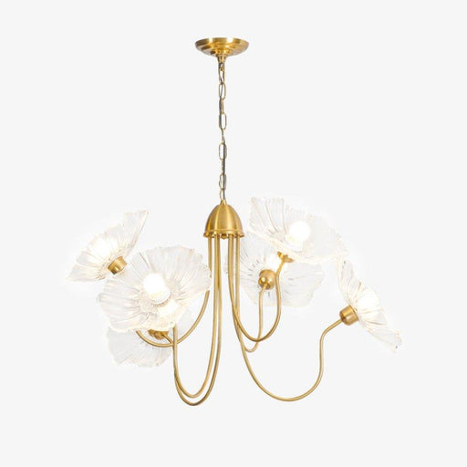Lotus Leaf Glass Chandelier-DWHOME