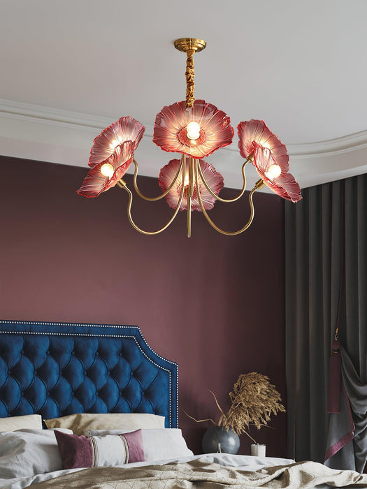 Lotus Leaf Glass Chandelier - DWHOME