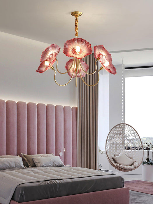 Lotus Leaf Glass Chandelier - DWHOME