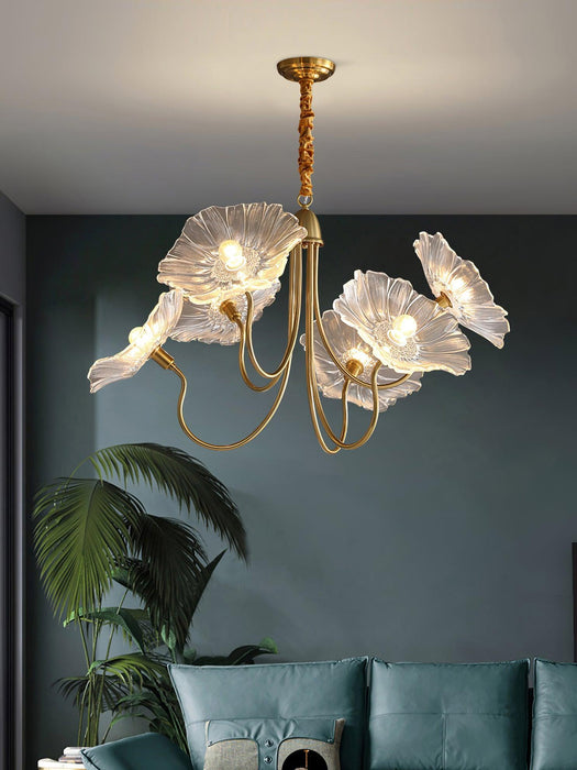 Lotus Leaf Glass Chandelier - DWHOME