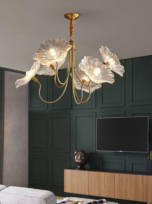 Lotus Leaf Glass Chandelier - DWHOME