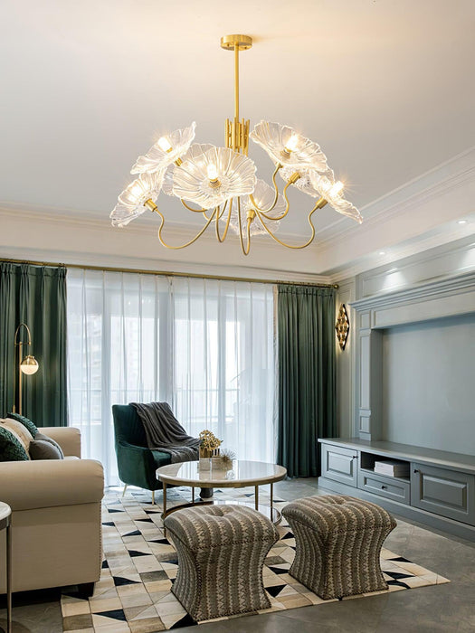 Lotus Leaf Glass Chandelier - DWHOME