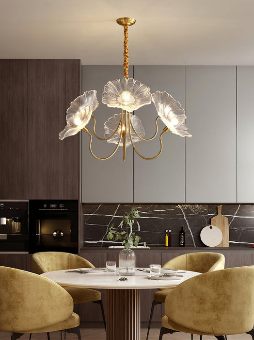 Lotus Leaf Glass Chandelier - DWHOME