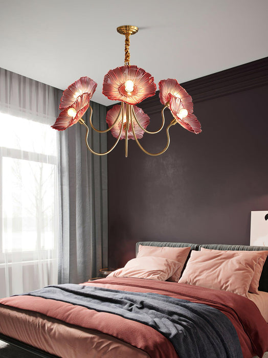 Lotus Leaf Glass Chandelier - DWHOME