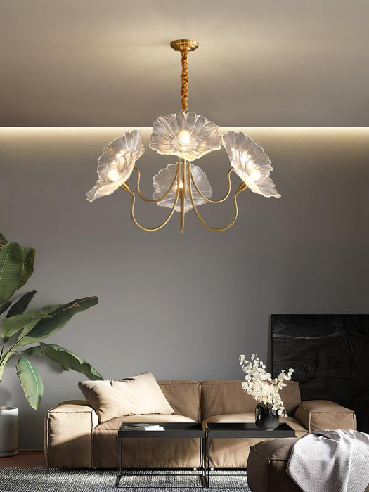 Lotus Leaf Glass Chandelier - DWHOME