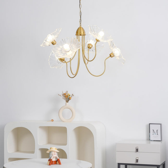 Lotus Leaf Glass Chandelier - DWHOME
