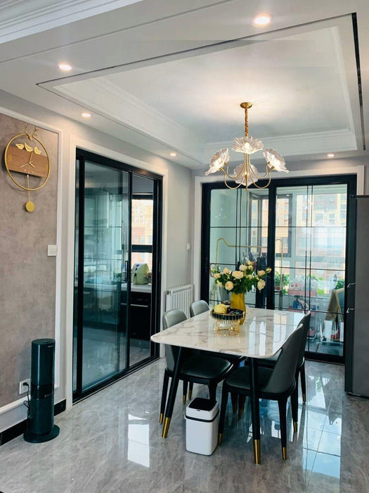 Lotus Leaf Glass Chandelier - DWHOME