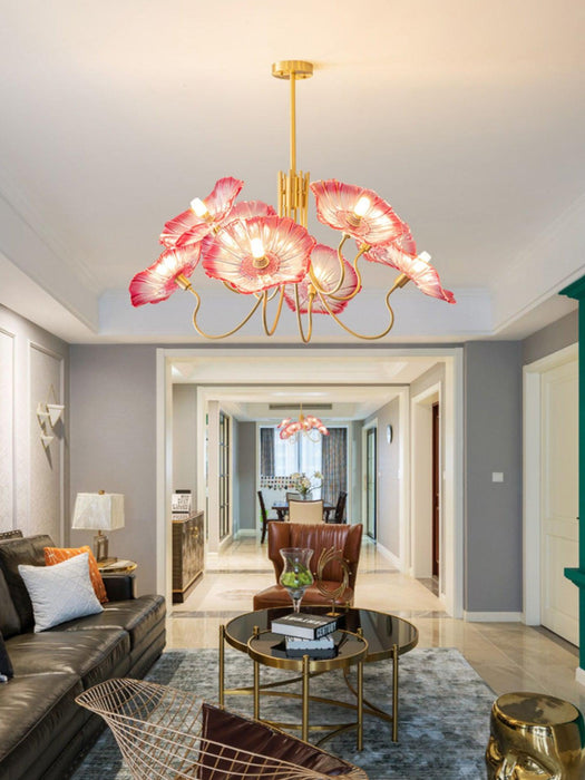 Lotus Leaf Glass Chandelier - DWHOME