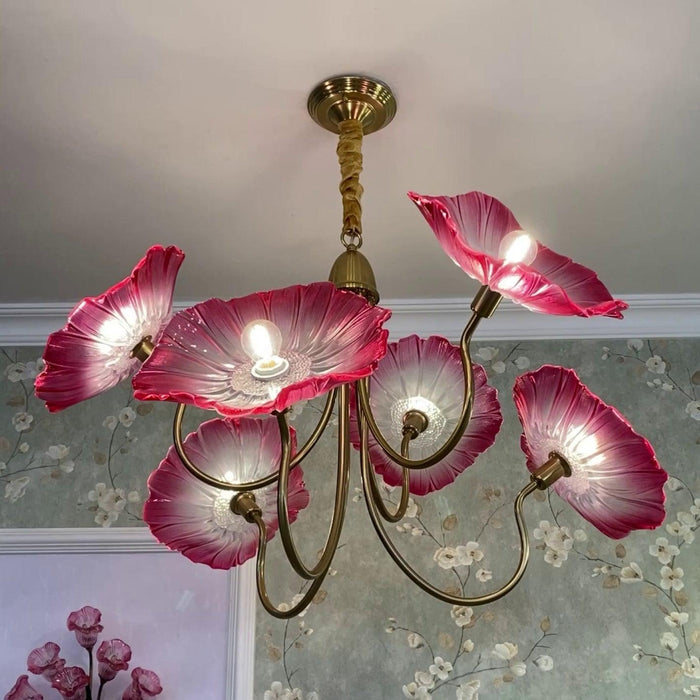 Lotus Leaf Glass Chandelier - DWHOME