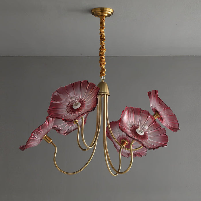 Lotus Leaf Glass Chandelier - DWHOME