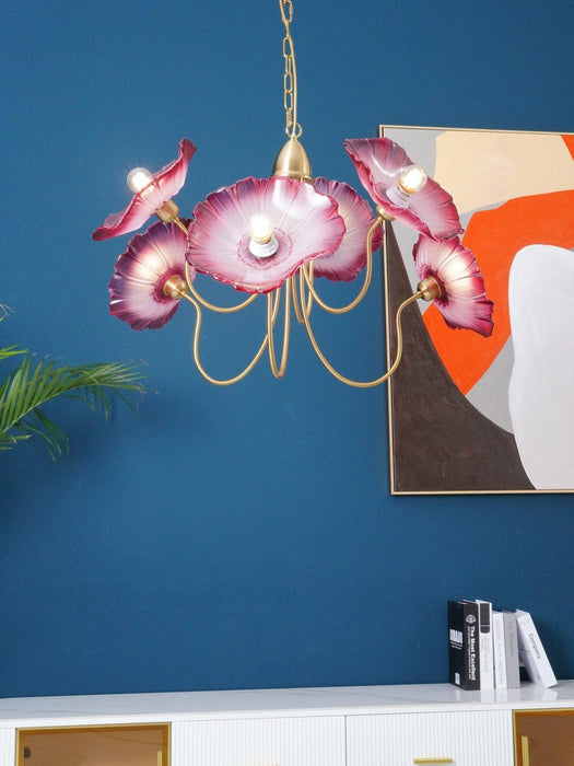Lotus Leaf Glass Chandelier - DWHOME
