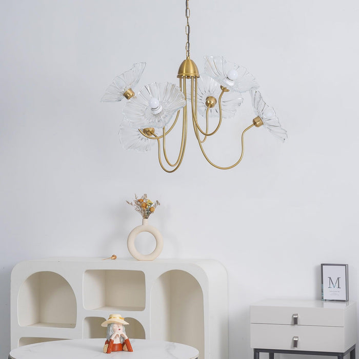 Lotus Leaf Glass Chandelier - DWHOME