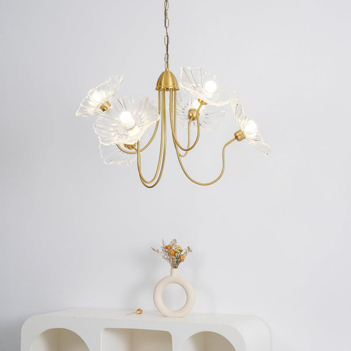 Lotus Leaf Glass Chandelier - DWHOME