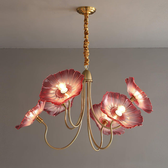Lotus Leaf Glass Chandelier - DWHOME