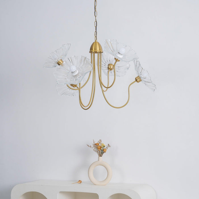 Lotus Leaf Glass Chandelier - DWHOME