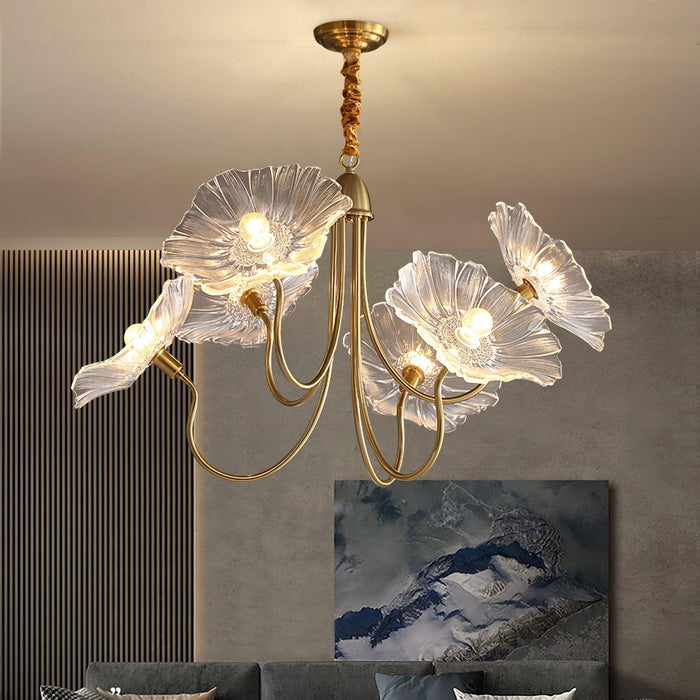 Lotus Leaf Glass Chandelier - DWHOME