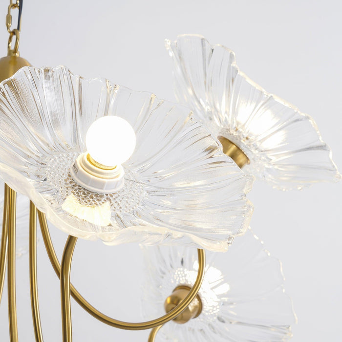 Lotus Leaf Glass Chandelier - DWHOME