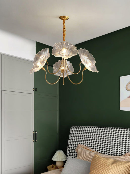 Lotus Leaf Glass Chandelier - DWHOME