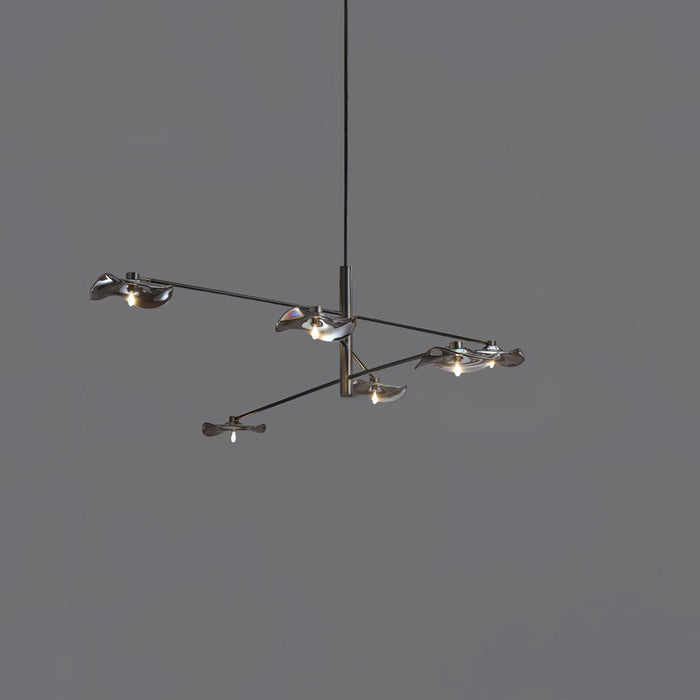 Lotus Leaves Glass Chandelier-DWHOME