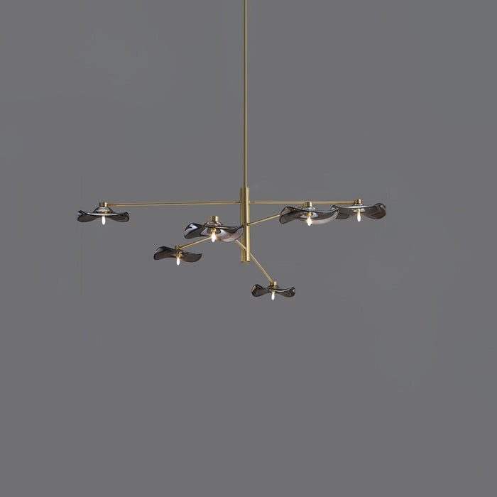 Lotus Leaves Glass Chandelier-DWHOME