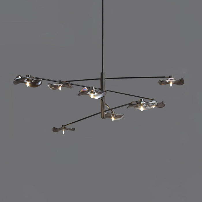 Lotus Leaves Glass Chandelier-DWHOME