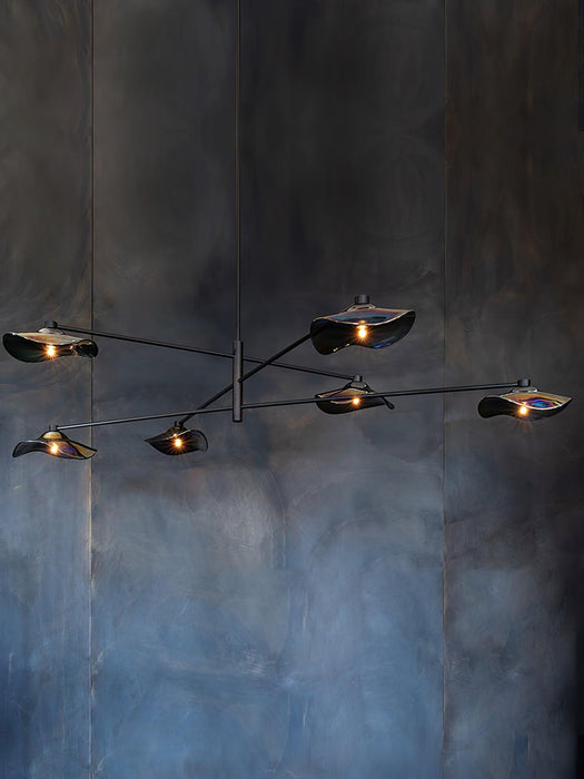 Lotus Leaves Glass Chandelier-DWHOME