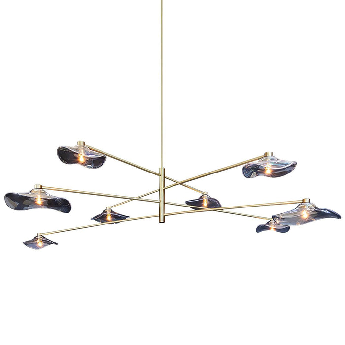 Lotus Leaves Glass Chandelier-DWHOME