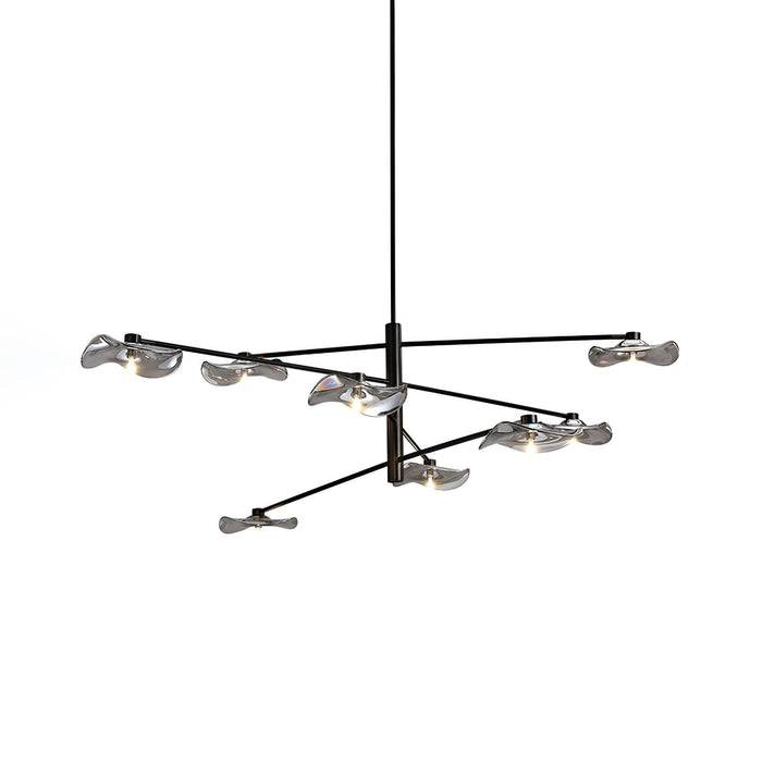 Lotus Leaves Glass Chandelier-DWHOME