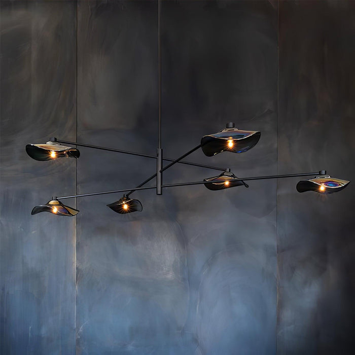 Lotus Leaves Glass Chandelier-DWHOME