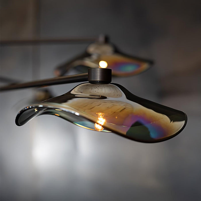 Lotus Leaves Glass Chandelier-DWHOME