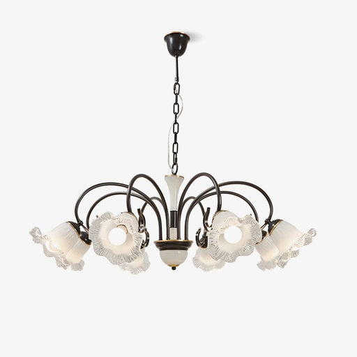 Luce Black Chandelier-DWHOME