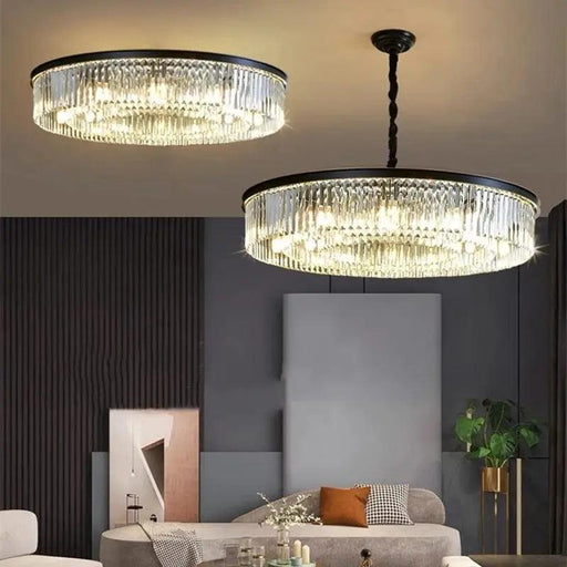 Lucinda Black Crystal Chandelier-DWHOME
