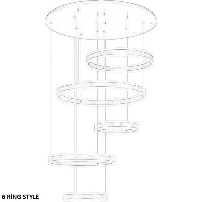 Lucy Modern Staircase Chandelier - DWHOME