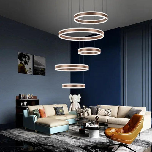 Lucy Modern Staircase Chandelier-DWHOME