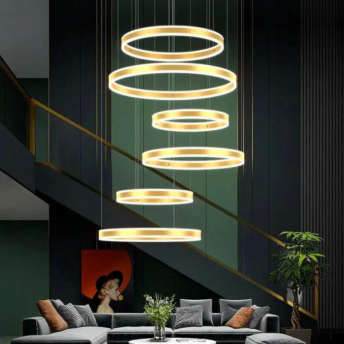 Lucy Modern Staircase Chandelier - DWHOME