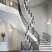 Lum Modern Black Foyer Chandelier For High Ceiling - DWHOME