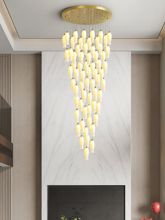 Luma Flora Stairs Chandelier-DWHOME
