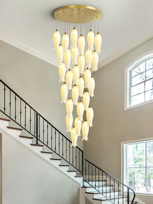 Luma Flora Stairs Chandelier-DWHOME