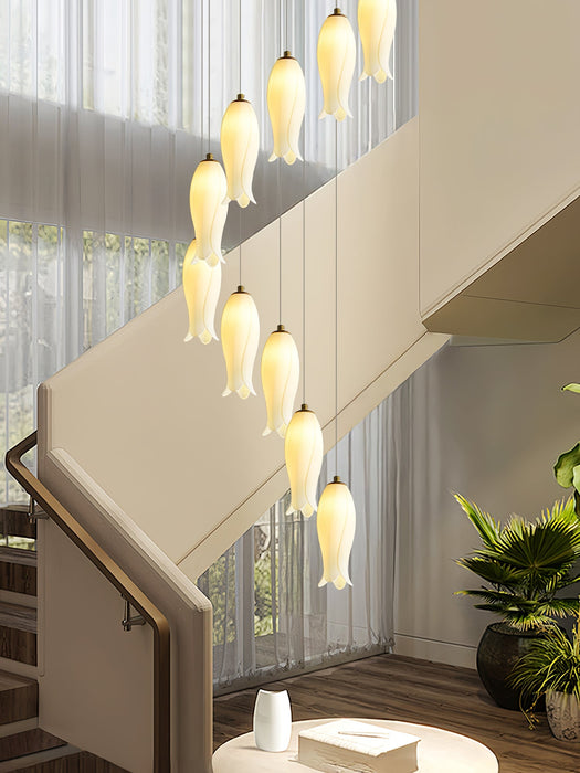Luma Flora Stairs Chandelier-DWHOME
