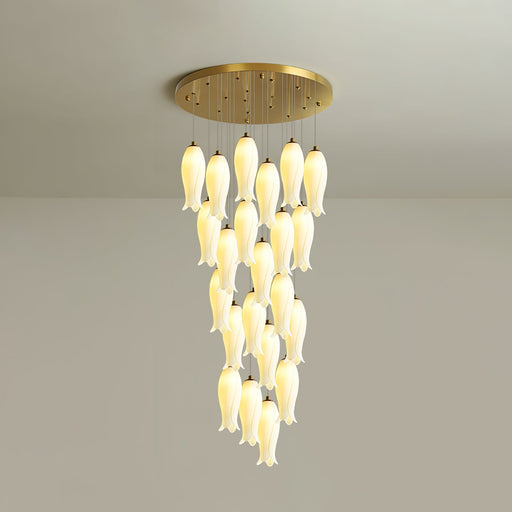 Luma Flora Stairs Chandelier-DWHOME