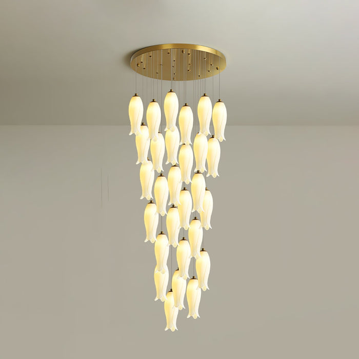 Luma Flora Stairs Chandelier-DWHOME