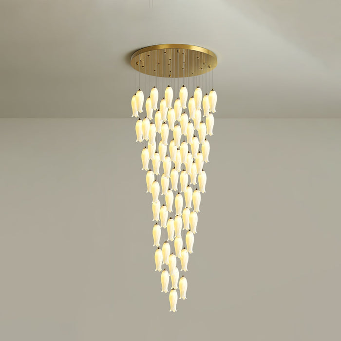 Luma Flora Stairs Chandelier-DWHOME