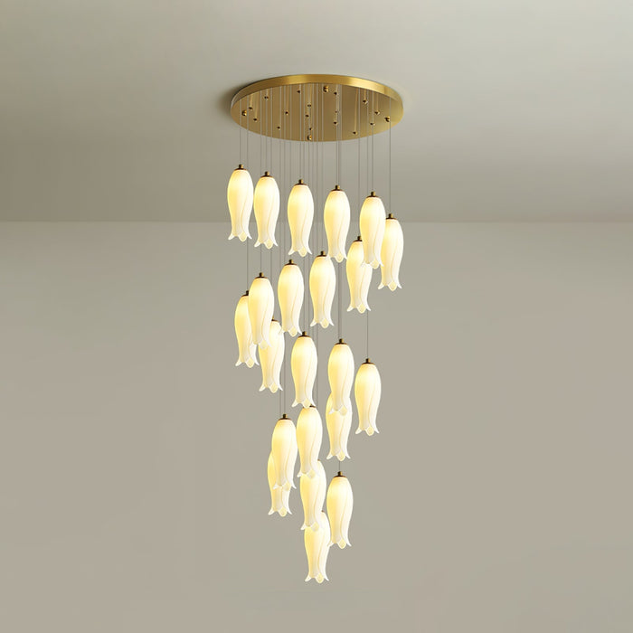 Luma Flora Stairs Chandelier-DWHOME