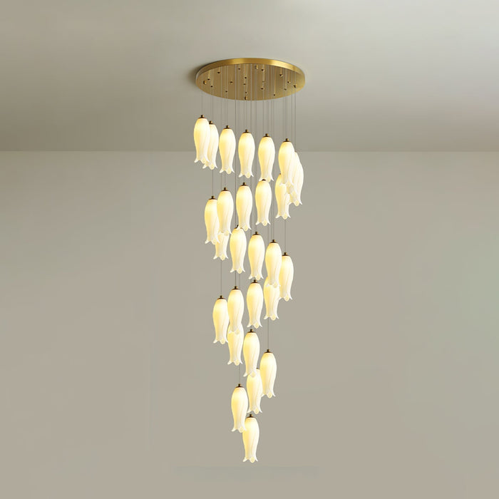 Luma Flora Stairs Chandelier-DWHOME