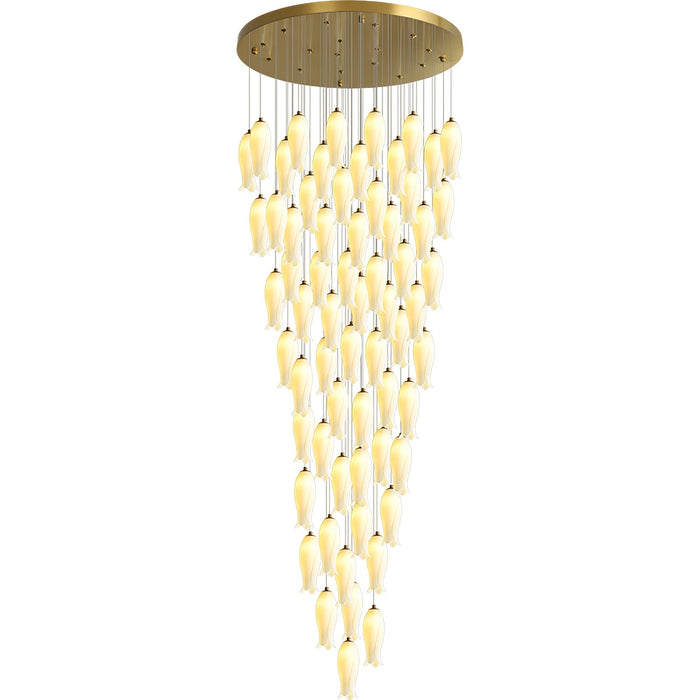 Luma Flora Stairs Chandelier-DWHOME