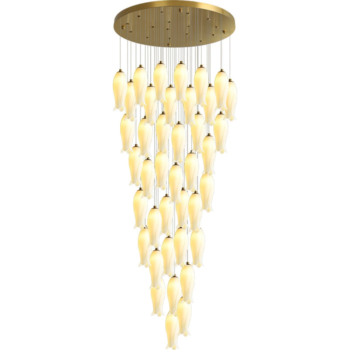 Luma Flora Stairs Chandelier-DWHOME