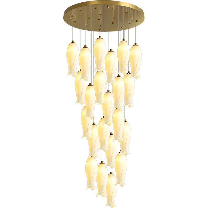 Luma Flora Stairs Chandelier-DWHOME